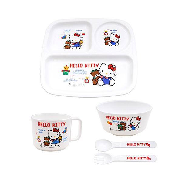 子ども食器セットホワイト/5個アソート/BG-130・Size:5個アソートStyle:子ども食器セット・本体サイズ 手付きコップ小/φ74×97×H59mm、茶碗/φ104×H47mm、ランチ皿/212×230×H17mm、スプーン/28...