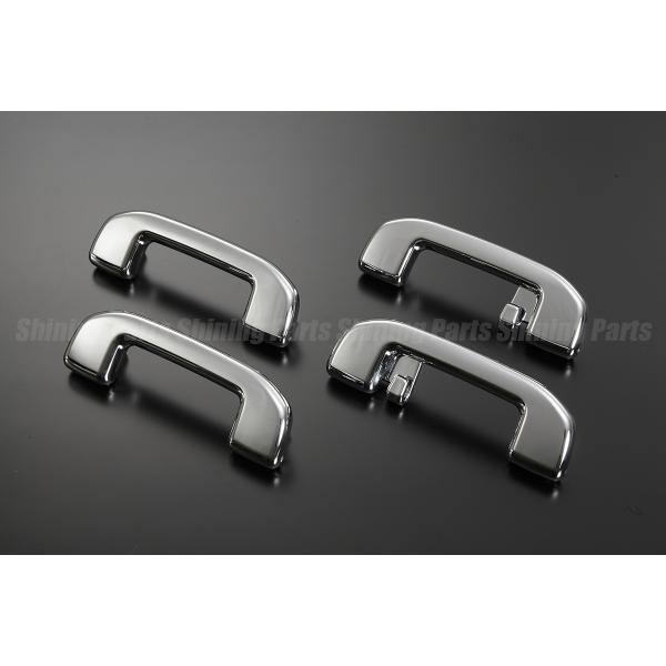 SALE 50系 RAV4 交換式 アシストグリップ クロームメッキ 4ピース 後席