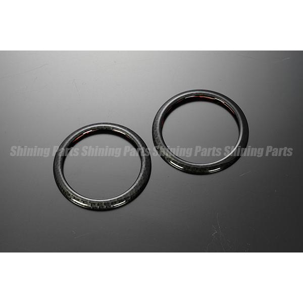 DA17W エブリィ ワゴン ツィータ リング [カーボン調] 左右セット 検