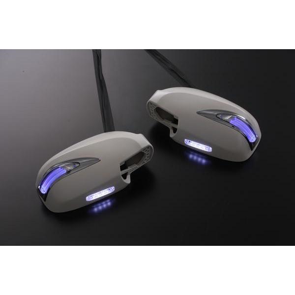 WC34ステージア/C35ローレル LEDウインカーミラー 限定3] Revier C35 ローレル LEDウィンカードアミラー 1型 [メッキ