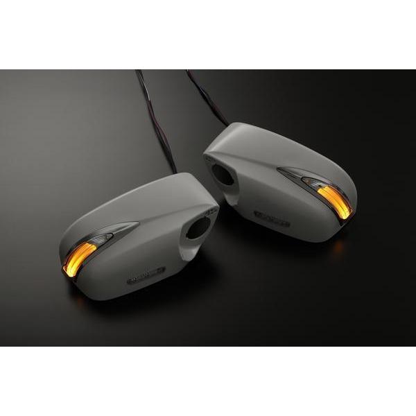 ZN6 86 LED ウインカーミラー 交換式 フットランプ付 [未塗装/ポジ橙光 