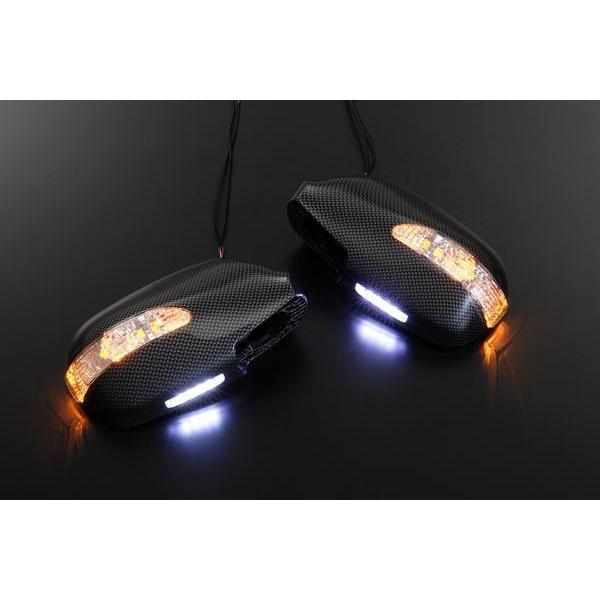 JZX100 チェイサー/クレスタ LED ウィンカーミラー フット付 カーボン