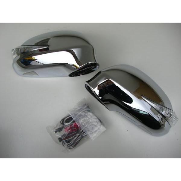 AP1/AP2 S2000 LEDウインカードアミラー フットランプ付き クローム 