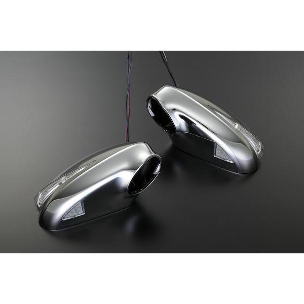 Revier AP1/2 S2000 LED ウィンカードアミラー フットランプ付 [メッキ 