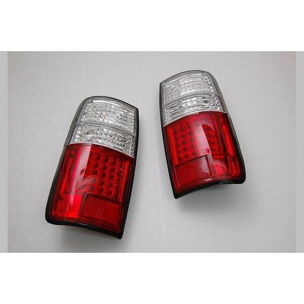 DEPO製] ランクル 80系 クリスタル LEDテールランプ [レッド/クリア