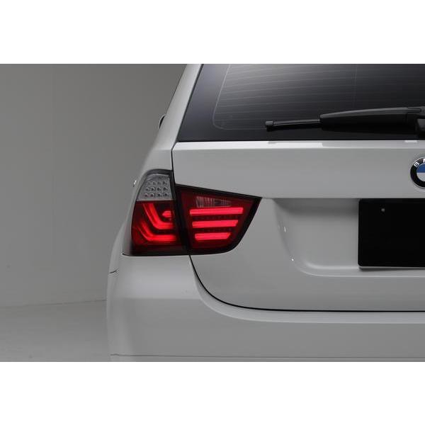 RELIABLEJAPAN E91 後期 3DライトバーLEDテール レッドクリア