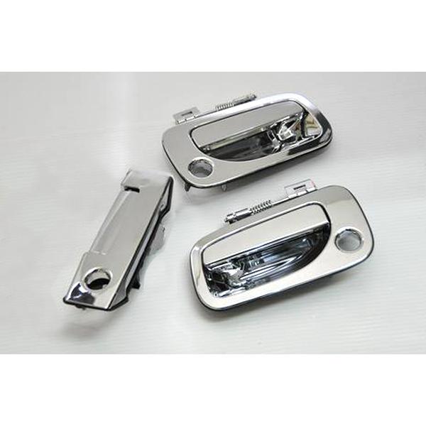 E25キャラバン メッキアウタードアハンドル交換式3P /リア鍵穴有