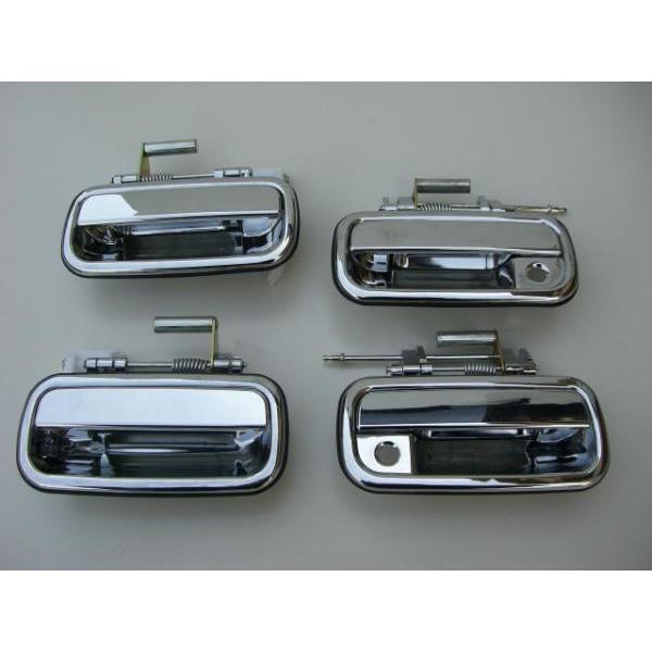 新品　60系ランクル　純正メッキドアハンドル 1台分　アウター　ランドクルーザー Yahoo!オークション -「ランクル60 純正 ハンドル」の落札相場・落札価格