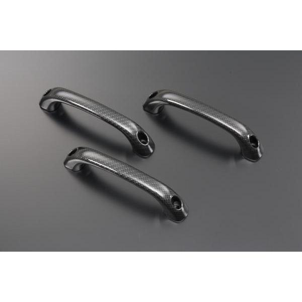 しっぽ JB64W/JB74W ジムニー アシストグリップ 左右 カーボン調 純正交換式