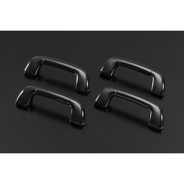 A200S/A210S ロッキー 純正交換式 アシストグリップ ピアノブラック 4P