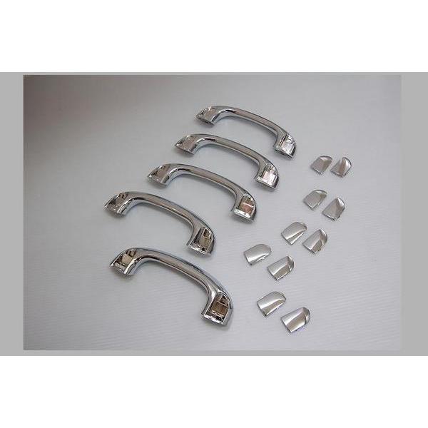 200系ハイエース クロームメッキアシストグリップ/フルセット/5P