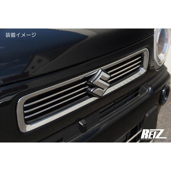 ハスラー MR52S MR92S *3型まで* フロントグリルフィン 鏡面仕上げ 6p