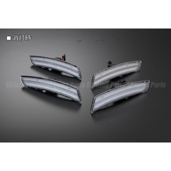 16Y〜 シボレー カマロ LED サイドマーカー 前後SET [クリアレンズ