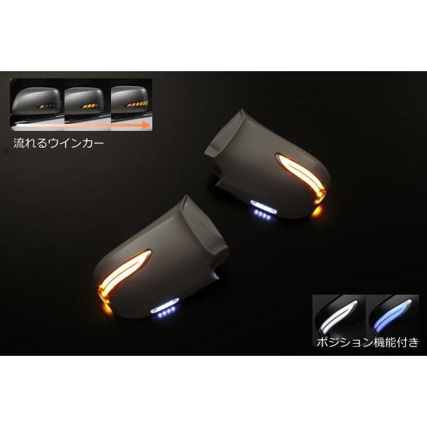 エルグランド 流星Ver 未塗装 E51型 前期 LEDウインカードアミラー 