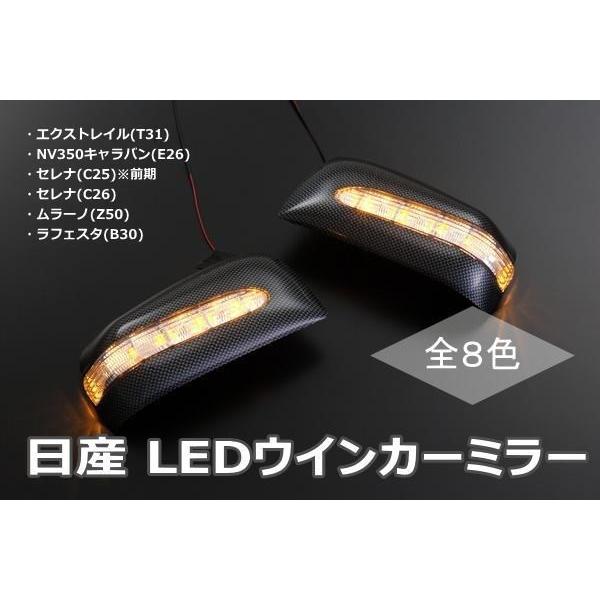 在庫処分 E26系 NV350キャラバン 他 LEDウインカーミラー カバー部交換