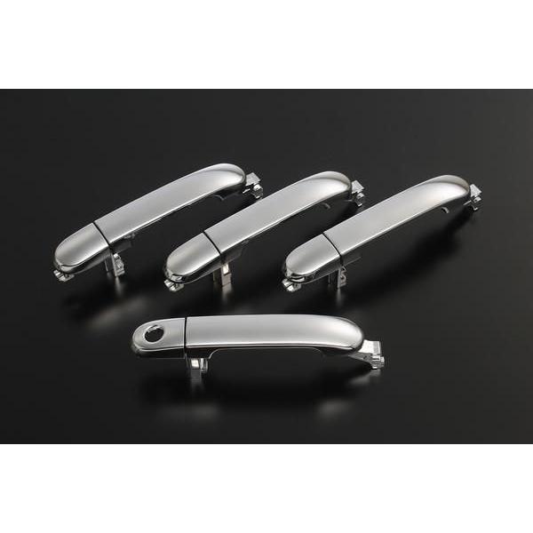 C11ティーダ メッキアウタードアハンドル 純正交換タイプ 鍵穴1つ