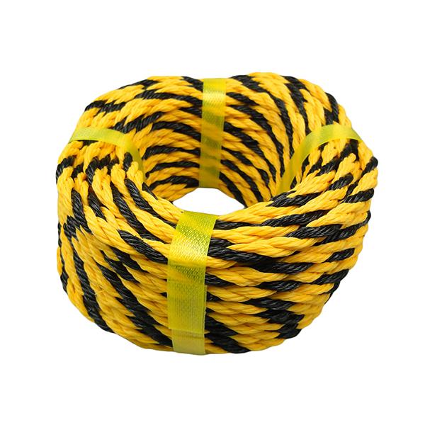 黄色と黒の目立つ虎色のロープです。【用途】立入禁止・危険区域の標示。【機能・特徴】駐車場の区画整理や工事現場等でも使用できます。【仕様】●サイズ：約20m巻。