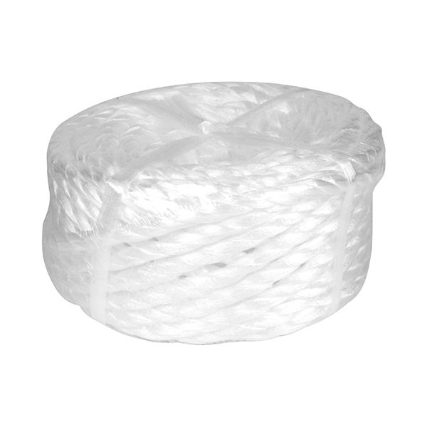 ポリプロピレン製のロープです。【用途】荷物の固定・梱包用。【機能・特徴】荷作り・結束用に最適です。表面を熱処理しているので、どこを切ってもばらばらになりません。【仕様】●サイズ(約)：太さ10mm×長さ30m。【材質】●ポリプロピレン。