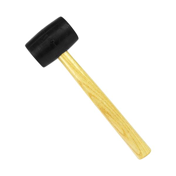 ゴム製ヘッドで相手に傷をつけにくいです。【用途】木製品・機械の組み立てなど。【機能・特徴】ゴム製ヘッドなので傷をつけにくいです。【仕様】●全長：335mm。●重量：548g。【材質】●頭部：ゴム。●柄：木。