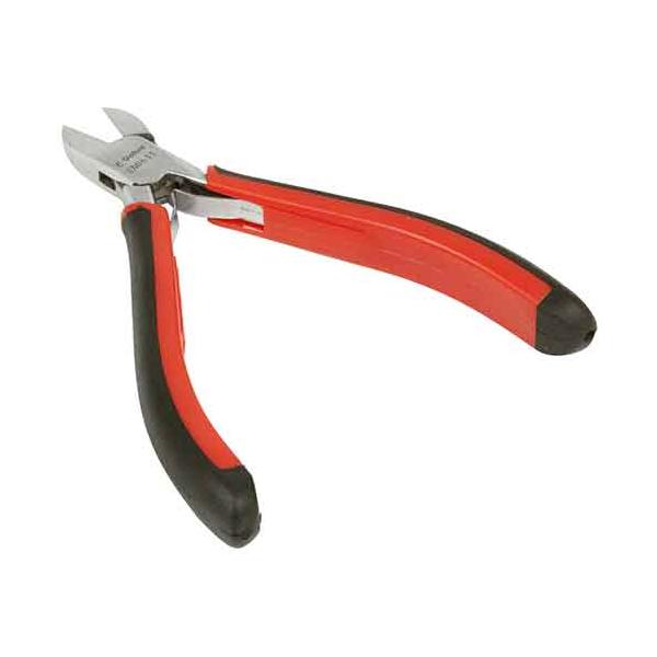 サビに強いステンレス製です。【用途】ホビー、精密作業等。【機能・特徴】サビに強く、素材にやさしいツールです。手にやさしいソフトグリップ付きです。バネ付きで連続作業も楽に行えます。【仕様】●全長：約115mm。●切断能力：銅線径0.5mm。●...