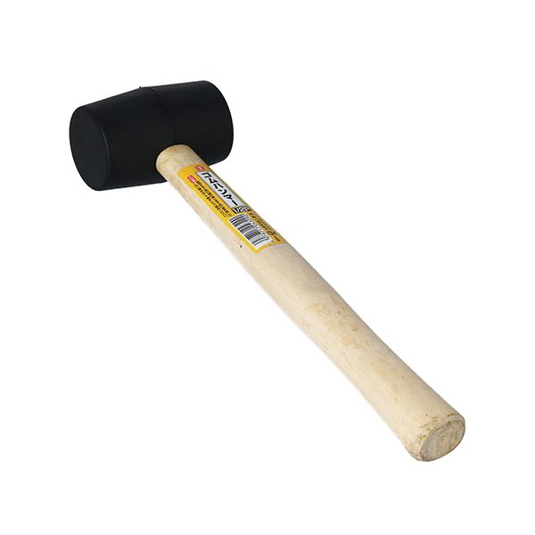 打撃部分がゴムでできたハンマーです。【用途】家具やラックの組み立てに。【機能・特徴】ゴムでできているのでやわらかく対象物にキズをつけにくいハンマーです。樹脂ハンマーより重量があるので、打撃力も十分にあります。【仕様】●0.5P。●柄の長さ：...