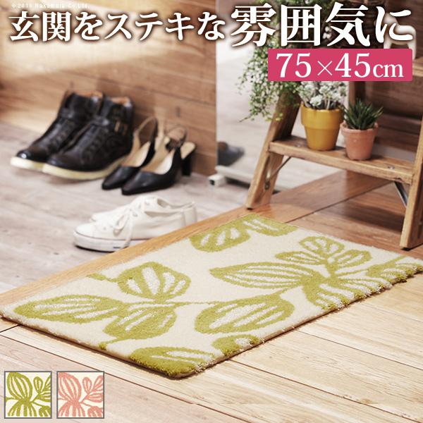 玄関マット 室内 〔エルブ〕 75x45cm 洗える : シャイニングストア