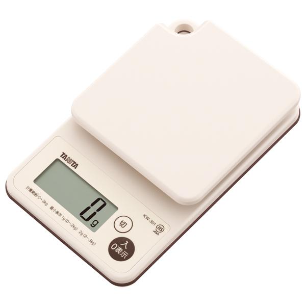 他サイト： 洗えるデジタルクッキングスケール3kg アイボリーの商品画像