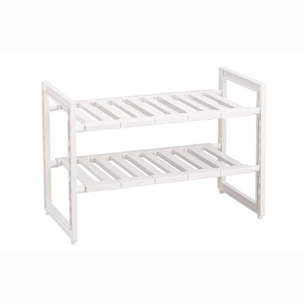 【JANコード】4976790558105【商品仕様】サイドフレーム・中間リング・フック（大・小）：ポリスチレン（70度）棚板：ポリプロピレン（100度）伸縮パイプ：鉄（ABS樹脂コーティング）すべり止め：シリコーンゴム【サイズ】製品サイズ...