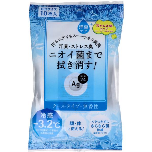エージー24 クリアシャワーシート n フェイス&amp;ボディ用 クール 無香性 10枚入24時間、肌快適ケア。いつでもどこでもずーっと快適な肌を願う人へ！●超クールでひんやり爽快！汗もニオイも全身すっきり。持続型クールエッセンス配合。●...