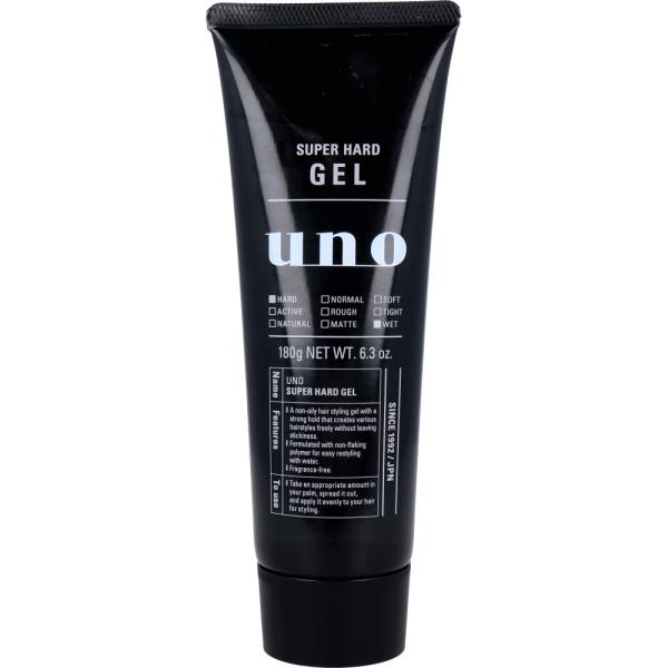UNO(ウーノ) スーパーハードジェル f 整髪料 180g : シャイニング
