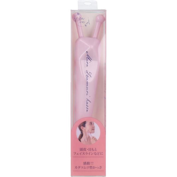 ミラツムリかっさ ピンク 1個入カタツムリ型のかっさでフェイス＆ボディに使える！●2つの突起がポイント。カタツムリ型の特殊な突起が顔周り・首筋・ボディを優しく挟み込んで刺激します。●使い心地抜群のカタチ。・片手に馴染むジャストサイズ。・握り...