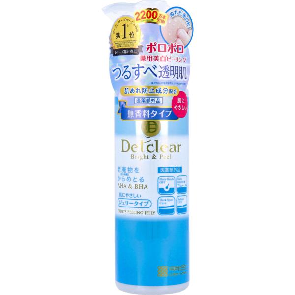 DETブライト&ピール　ピーリングジェル ジェリータイプ 180ml 36本 DETクリア ブライト&ピール ピーリングジェリー 無香料タイプ 180mL