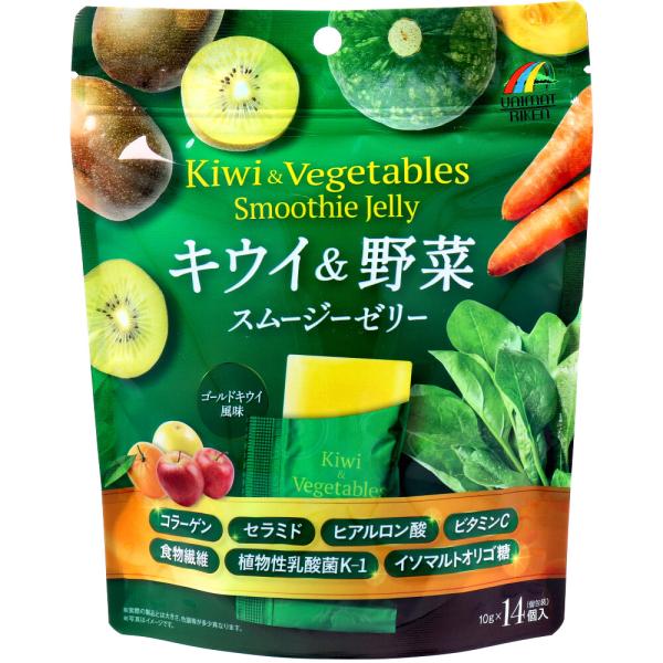 キウイ&野菜 スムージーゼリー 10g×14個入 : シャイニングストア