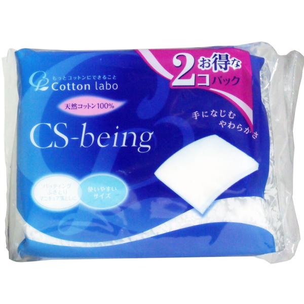 CSビーイング 天然コットン100% 200枚入×2個パックなめらかで、ふんわりソフトな肌ざわり！コットン表面を水の力で織り上げたやさしい風合いです。毛羽立ちにくく、型くずれしにくく仕上げました。●伸ばしたりさいたりできるカットタイプ。●パ...