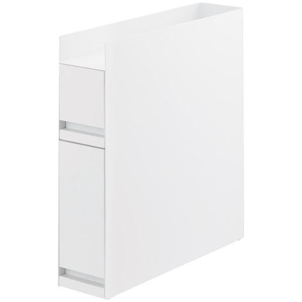 【JANコード】4903208043342【商品仕様】本体：スチール(粉体塗装)レール部分：ポリプロピレン　【サイズ】商品サイズ（約）：W12.5xD50〜93xH52.5cm商品重量（約）：9000g耐荷重（約）下段引き出し：5kg上段引...