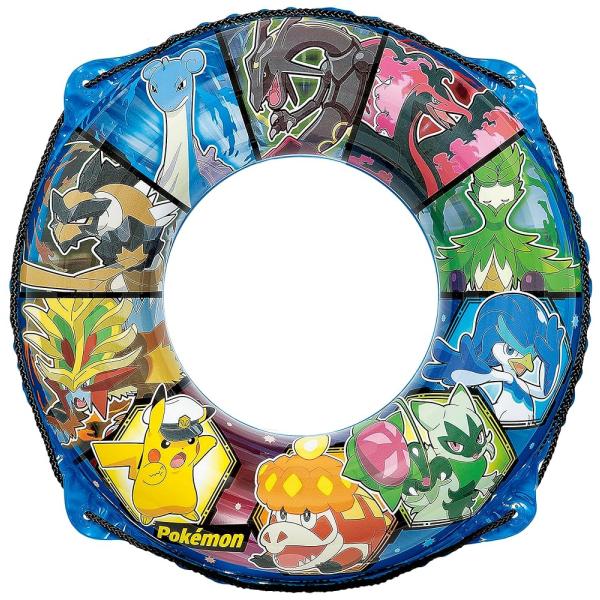 イガラシ ポケモン60cmウキワブルー（ロープ付き）膨らんだうきわの内周は約85〜90cm AHD-60B