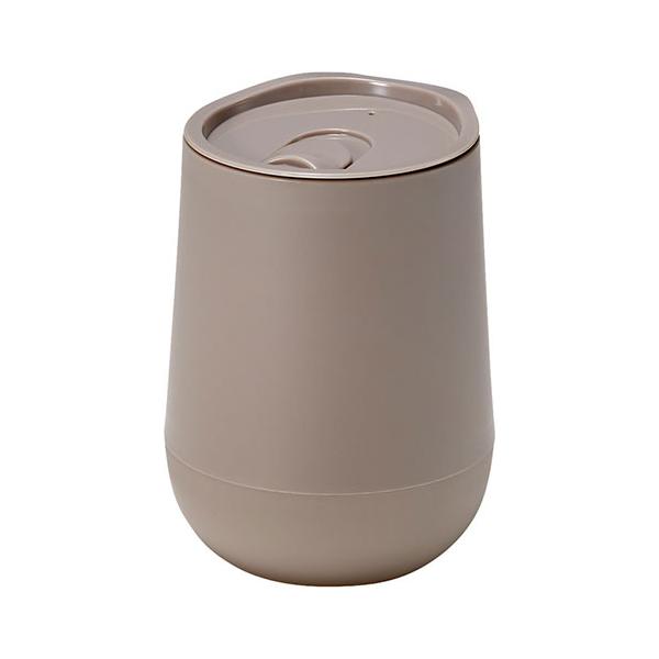 蓋付きラウンドタンブラー320ml グレー 【約φ90×124mm】 22654416