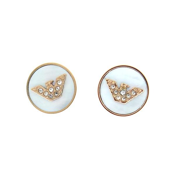 エンポリオアルマーニ Emporio Armani ピアス メンズ ホワイト ホワイト ローズゴールド Egs メンズアクセサリー ローズゴールド レディース ホワイト Mt Wq シャイニングストア生活館 半分の値段販売