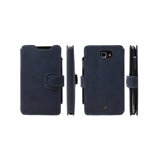 AEJEX イタリア製高級レザー使用GALAXY Note用ケース ブルー AS AEJEX イタリア製高級レザー使用GALAXY Note用ケース ブルー AS