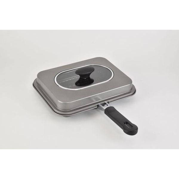 【JANコード】4903779300936【商品仕様】本体：普通鋼板（ほうろう加工）蓋・アミ：鉄（フッ素樹脂加工）ガラス：強化ガラス【サイズ】製品サイズ（約）：幅385×奥行295×高さ95mm製品重量（約）：1500g【メーカ】和平フレイ...