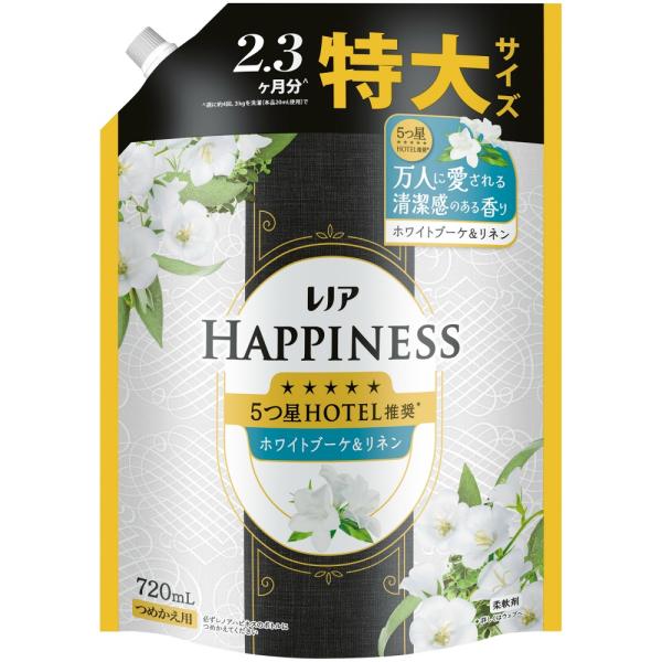 レノアハピネス夢ふわタッチホワイトブーケ&リネンの香り詰替用特大