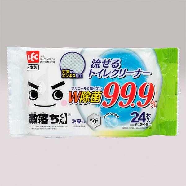 【JANコード】4903320043091【商品仕様】シート：パルプ成分：水・エタノール・安定化剤・除菌剤・界面活性剤・銀系除菌剤・香料【サイズ】本体サイズ（約）：250×160mm【メーカ】レック　　　　　　　【生産地】日本