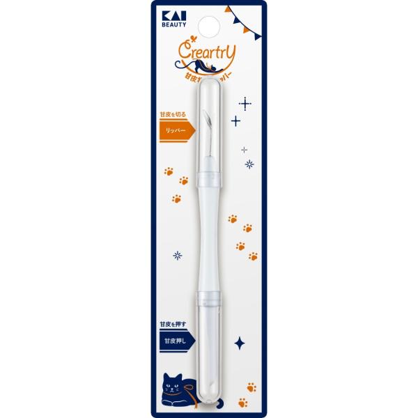 【JANコード】4901601079425【商品仕様】【表示成分】リッパー：ステンレス刃物鋼、ハンドル甘皮押し：ポリカーボネイト、キャップ：スチロール樹脂【注意事項】刃物ですから取り扱いには十分ご注意ください。【使用方法用途など】甘皮をお手...