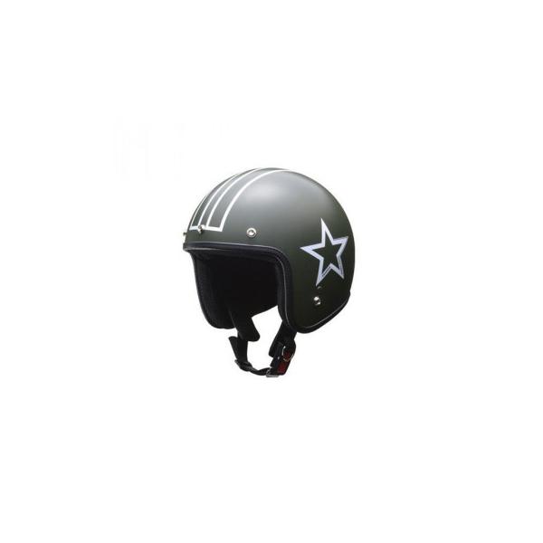 リード工業 LEAD GRENVER スモールジェットヘルメット マットグリーン フリーサイズ