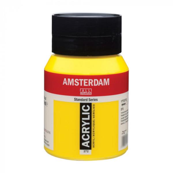 他サイト： ターレンス アムステルダムアクリリックカラー500ml 272 トランスペアレントイエローミディアム 407358の商品画像