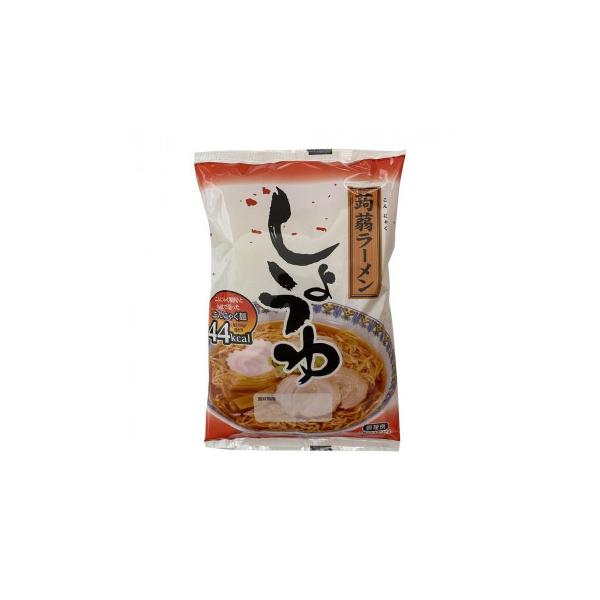 ナカキ食品　ラーメン蒟蒻　しょうゆ　24個セット 大豆とこんにゃくを原料として作った麺です。特殊な製法により水洗いだけで、こんにゃく特有の匂いが消えるため、美味しくいただけます。スープは、行列のできるラーメン屋のプロが作り上げた逸品。こんに...