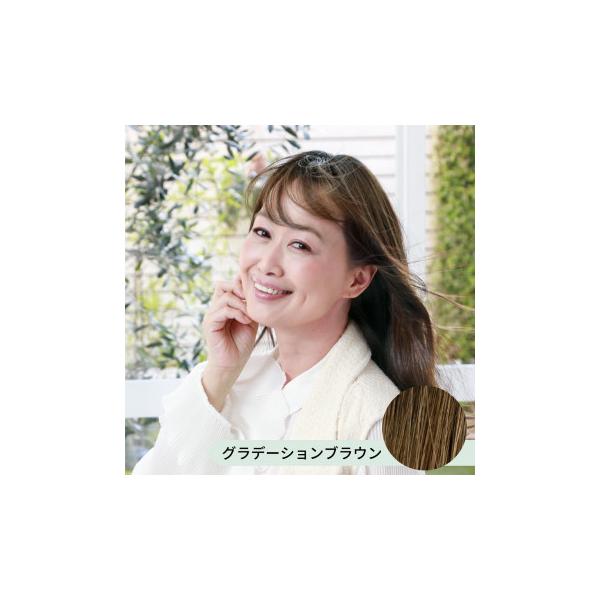 プリシラ プレミアム白髪かくしウィッグ ふんわりロングタイプ グラデーションブラウン ST-010-G4A