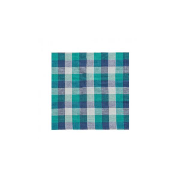 チェックマルチカバー グリーン/ネイビー 50859