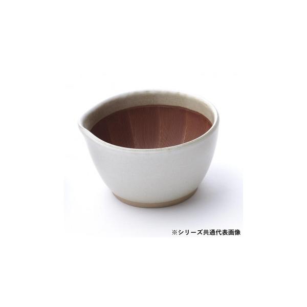もとしげすり鉢 単品 白マット 中(15cm)