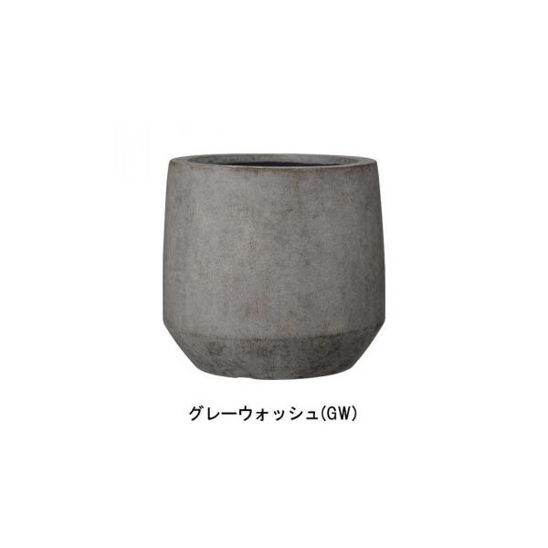 グリーンポット 植木鉢 ベルベット ラウンド グレーウォッシュ 31cm AN-BR3128GW